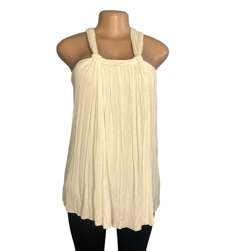 Bailey 44 Cream Knotted Strap Tank Top